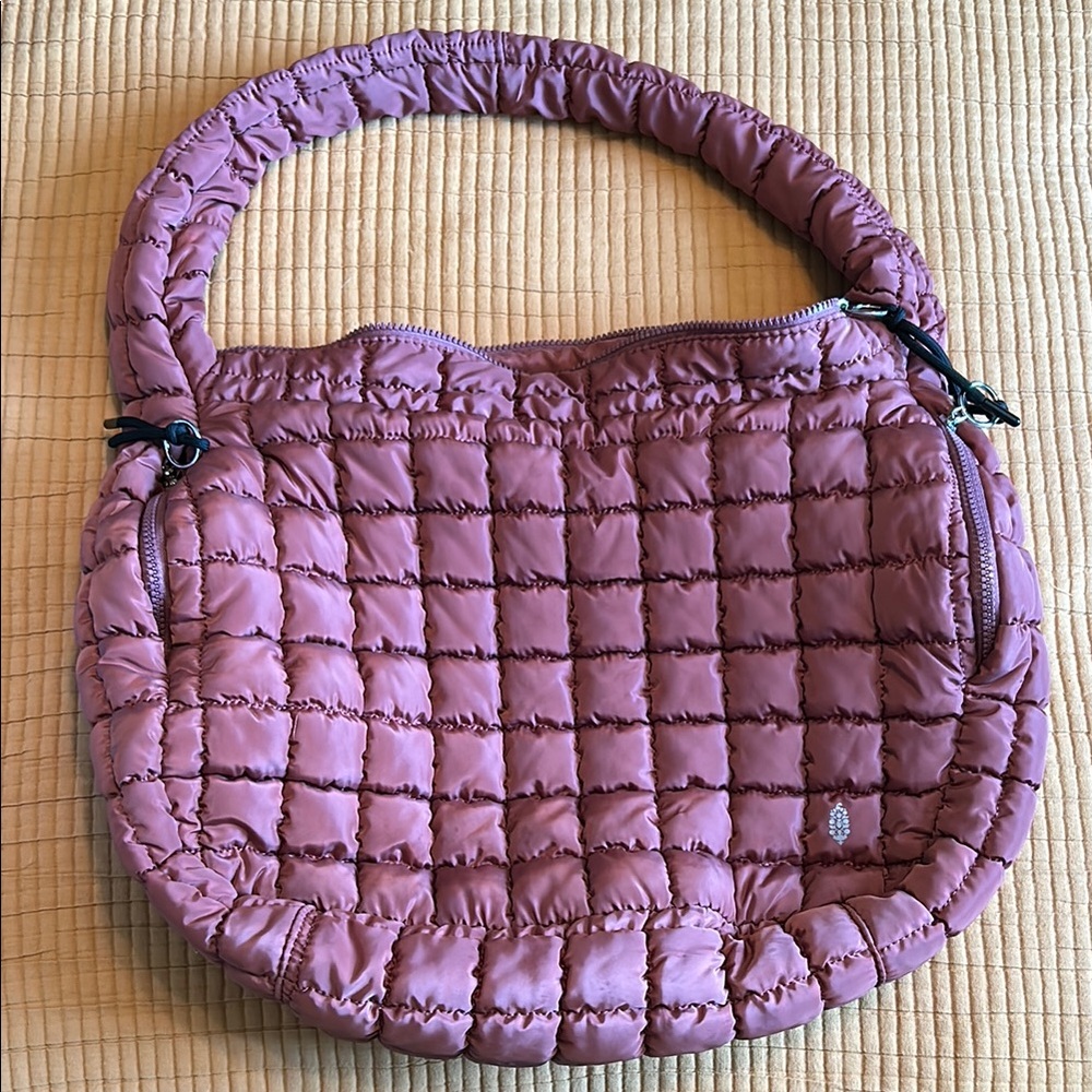 Free People Movement Quilted Carryall Bag - Dusty Rose